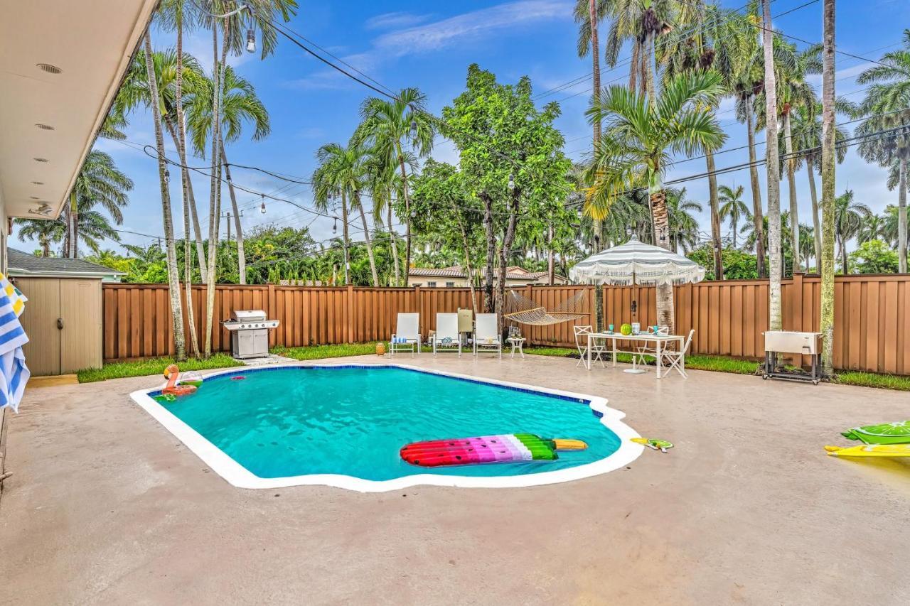 Tropical Oasis With Pool 10 Mins Airport & 5 Mins Beach Hollywood Luaran gambar